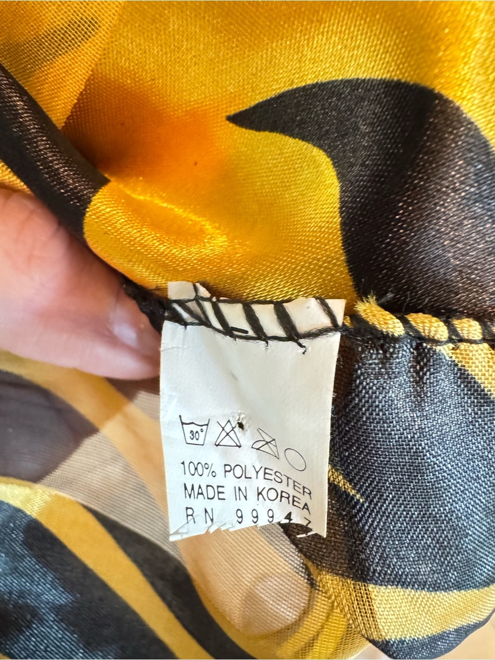 Women’s Gold Black Tiger Swim Cover-Up Sarong Scarf Hair Accessory - Picture 2 of 4